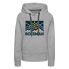 Premium Women's Bozeman, Montana Hoodie - Women's Bozeman Hoodie - heather grey