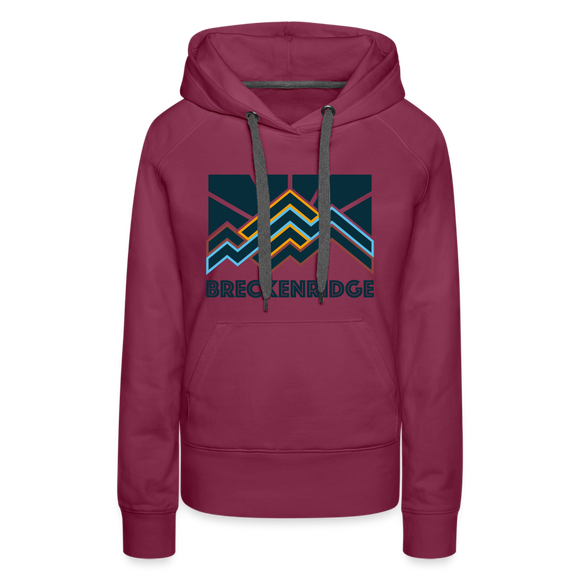 Premium Women's Breckenridge, Colorado Hoodie - Women's Breckenridge  Hoodie - burgundy