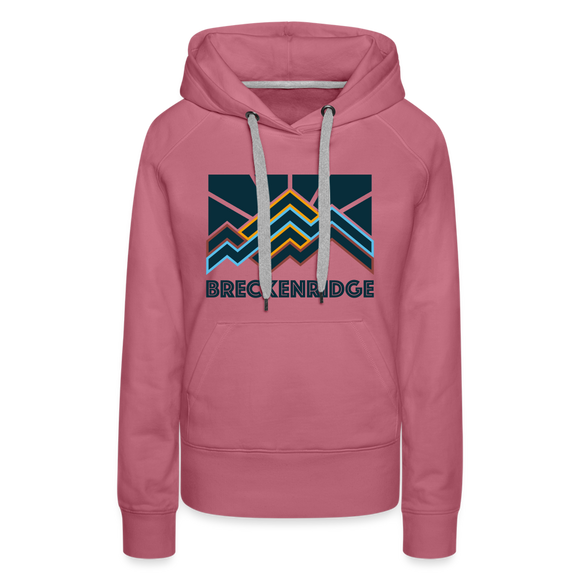 Premium Women's Breckenridge, Colorado Hoodie - Women's Breckenridge  Hoodie - mauve