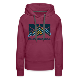 Premium Women's Chattanooga, Tennessee Hoodie - Women's Chattanooga Hoodie - burgundy
