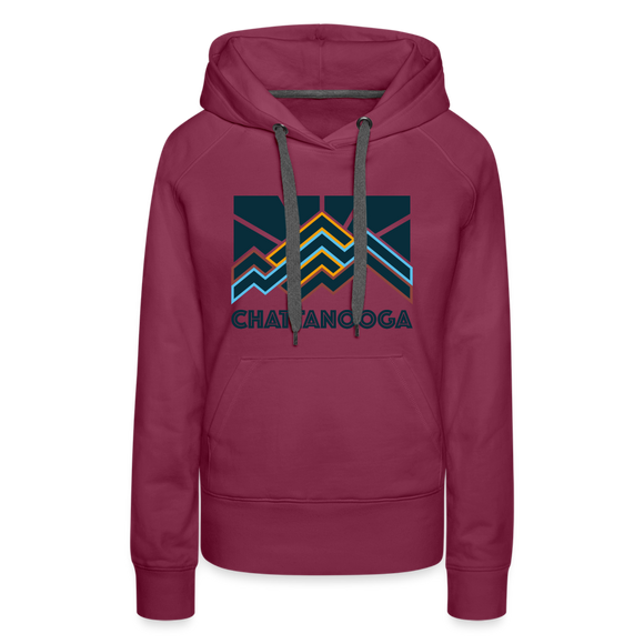 Premium Women's Chattanooga, Tennessee Hoodie - Women's Chattanooga Hoodie - burgundy