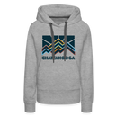 Premium Women's Chattanooga, Tennessee Hoodie - Women's Chattanooga Hoodie - heather grey