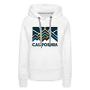 Premium Women's California Hoodie - white