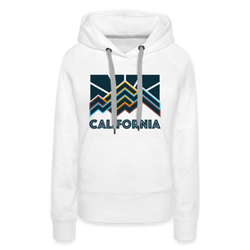 Premium Women's California Hoodie - white