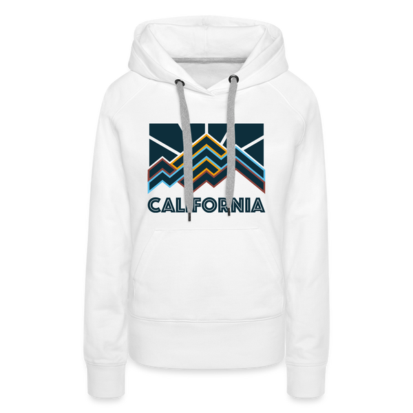 Premium Women's California Hoodie - white