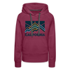 Premium Women's California Hoodie - burgundy