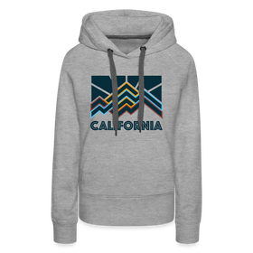 Premium Women's California Hoodie - heather grey
