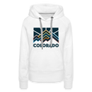 Premium Women's Colorado Hoodie - white