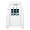 Premium Women's Colorado Hoodie - white