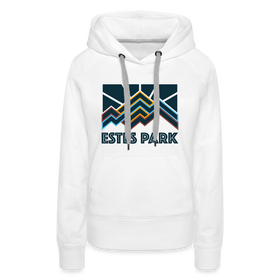 Premium Women's Estes Park, Colorado Hoodie - Women's Estes Park Hoodie - white