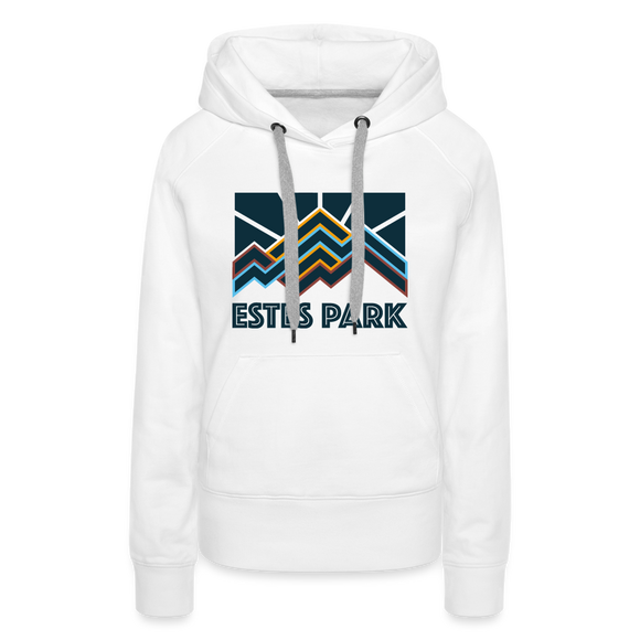 Premium Women's Estes Park, Colorado Hoodie - Women's Estes Park Hoodie - white