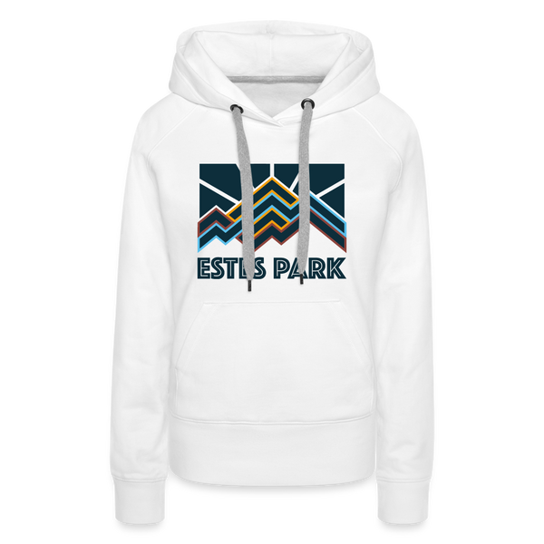 Premium Women's Estes Park, Colorado Hoodie - Women's Estes Park Hoodie - white