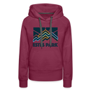 Premium Women's Estes Park, Colorado Hoodie - Women's Estes Park Hoodie - burgundy