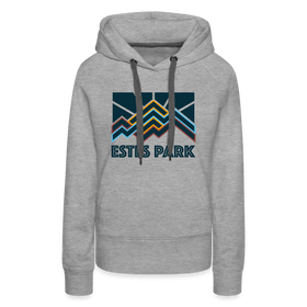 Premium Women's Estes Park, Colorado Hoodie - Women's Estes Park Hoodie - heather grey