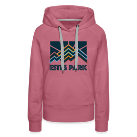 Premium Women's Estes Park, Colorado Hoodie - Women's Estes Park Hoodie - mauve