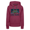 Premium Women's Lake Tahoe, California Hoodie - Women's Lake Tahoe Hoodie - burgundy