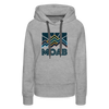 Premium Women's Moab, Utah Hoodie - Women's Moab Hoodie - heather grey