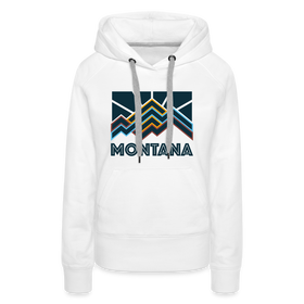 Premium Women's Montana Hoodie - white
