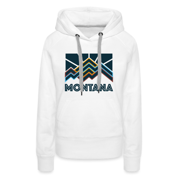 Premium Women's Montana Hoodie - white