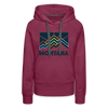 Premium Women's Montana Hoodie - burgundy