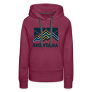 Premium Women's Montana Hoodie - burgundy