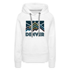Premium Women's Denver, Colorado Hoodie - Women's Denver Hoodie - white