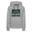 Premium Women's Denver, Colorado Hoodie - Women's Denver Hoodie - heather grey