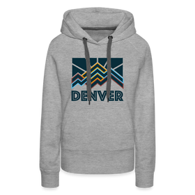 Premium Women's Denver, Colorado Hoodie - Women's Denver Hoodie - heather grey