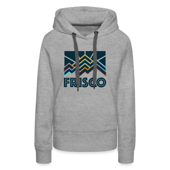 Premium Women's Frisco, Colorado Hoodie - Women's Frisco Hoodie - heather grey