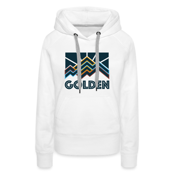 Premium Women's Golden, Colorado Hoodie - Women's Golden Hoodie - white