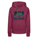 Premium Women's Golden, Colorado Hoodie - Women's Golden Hoodie - burgundy