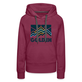 Premium Women's Golden, Colorado Hoodie - Women's Golden Hoodie - burgundy