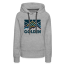 Premium Women's Golden, Colorado Hoodie - Women's Golden Hoodie - heather grey