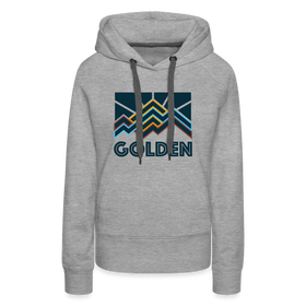 Premium Women's Golden, Colorado Hoodie - Women's Golden Hoodie - heather grey