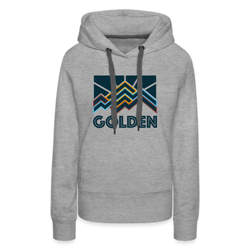 Premium Women's Golden, Colorado Hoodie - Women's Golden Hoodie - heather grey