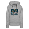 Premium Women's Golden, Colorado Hoodie - Women's Golden Hoodie - heather grey