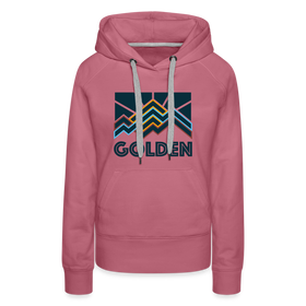 Premium Women's Golden, Colorado Hoodie - Women's Golden Hoodie - mauve