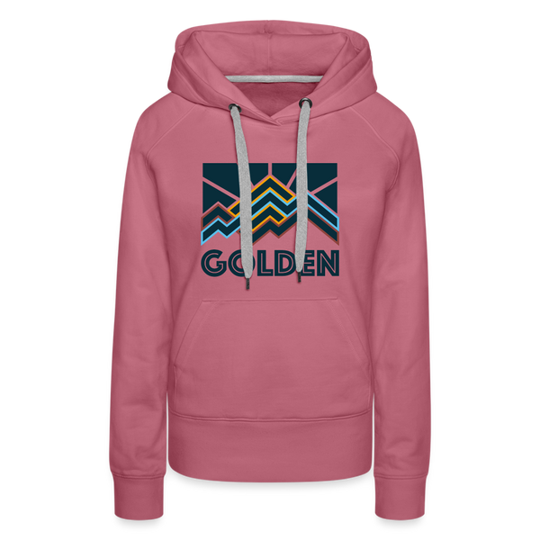 Premium Women's Golden, Colorado Hoodie - Women's Golden Hoodie - mauve