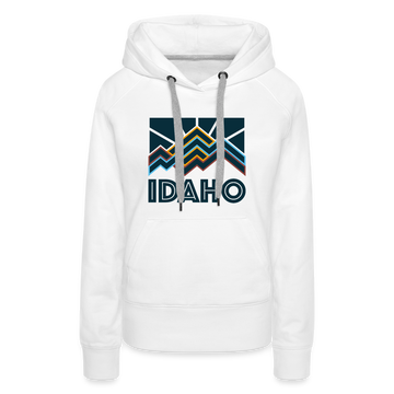 Premium Women's Idaho Hoodie - white