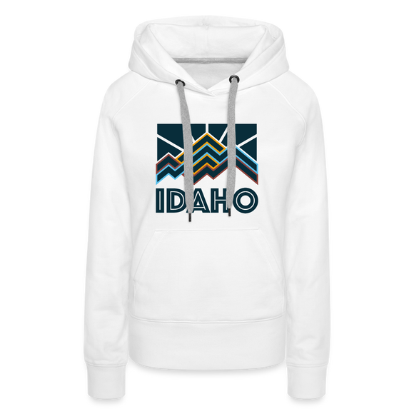 Premium Women's Idaho Hoodie - white