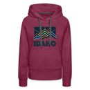 Premium Women's Idaho Hoodie - burgundy