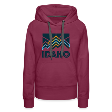 Premium Women's Idaho Hoodie - burgundy