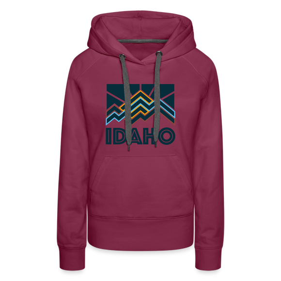 Premium Women's Idaho Hoodie - burgundy