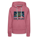 Premium Women's Jackson Hole, Wyoming Hoodie - Women's Jackson Hole Hoodie - mauve