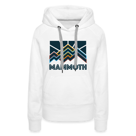 Premium Women's Mammoth, California Hoodie - Women's Mammoth Hoodie - white