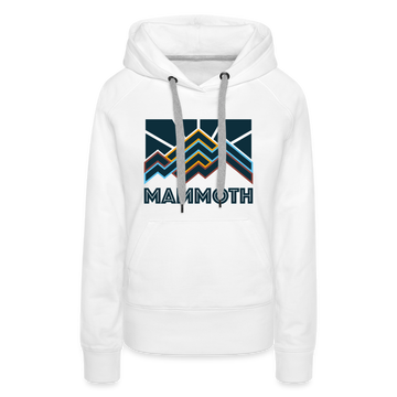 Premium Women's Mammoth, California Hoodie - Women's Mammoth Hoodie - white