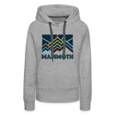 Premium Women's Mammoth, California Hoodie - Women's Mammoth Hoodie - heather grey