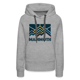 Premium Women's Mammoth, California Hoodie - Women's Mammoth Hoodie - heather grey