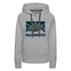 Premium Women's Mammoth, California Hoodie - Women's Mammoth Hoodie - heather grey