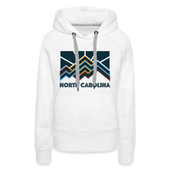 Premium Women's North Carolina Hoodie - white